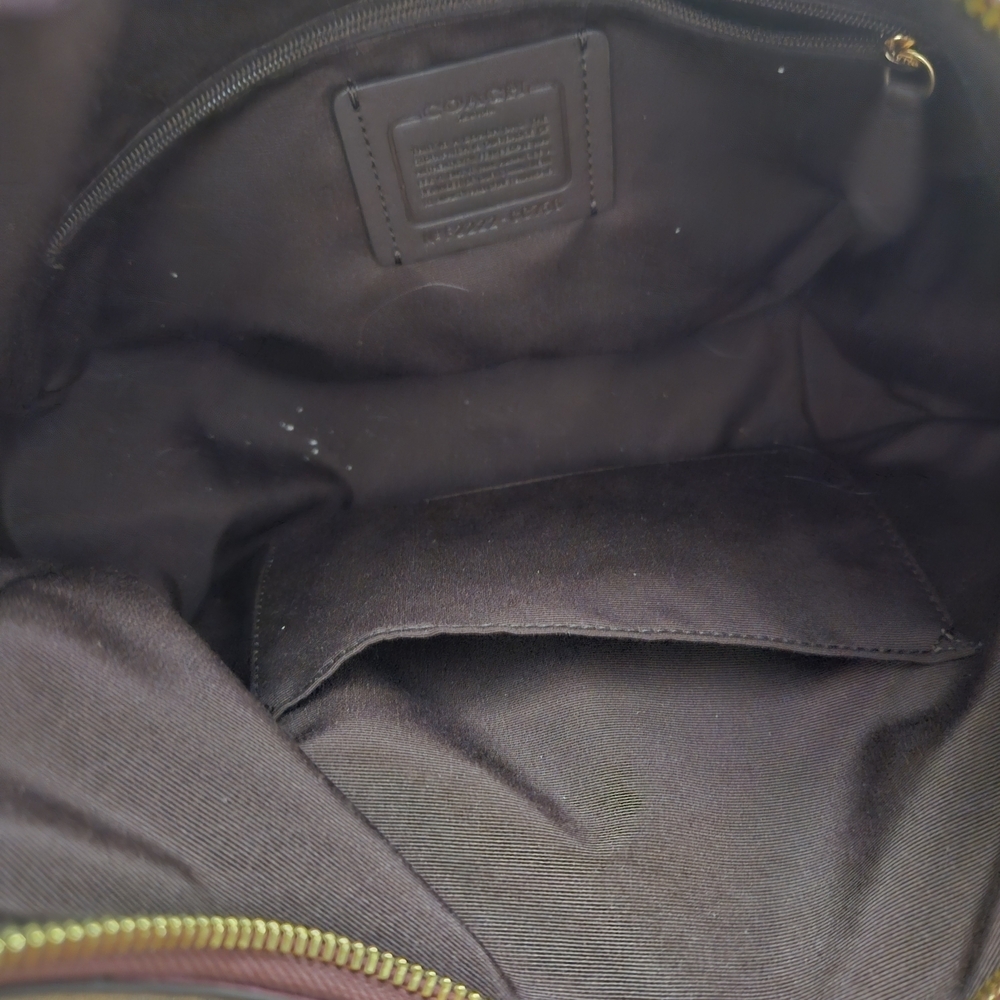 Coach Jules Hobo Burgundy Leather Shoulder Bag - Picture 8 of 9